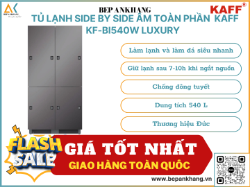 Tủ lạnh Side By Side âm toàn phần Kaff KF - BI540W LUXURY - Thương hiệu Đức